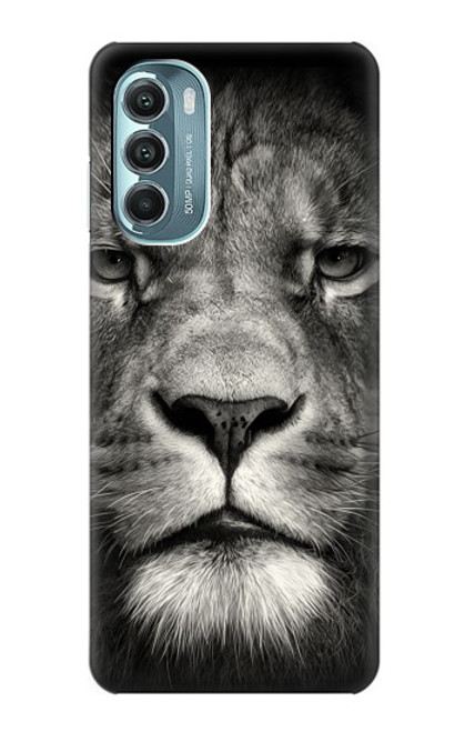 W1352 Lion Face Hard Case and Leather Flip Case For Motorola Moto G Stylus 5G (2022)