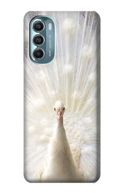 W1980 White Peacock Hard Case and Leather Flip Case For Motorola Moto G Stylus 5G (2022)