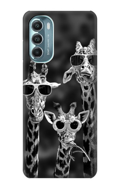 W2327 Giraffes With Sunglasses Hard Case and Leather Flip Case For Motorola Moto G Stylus 5G (2022)