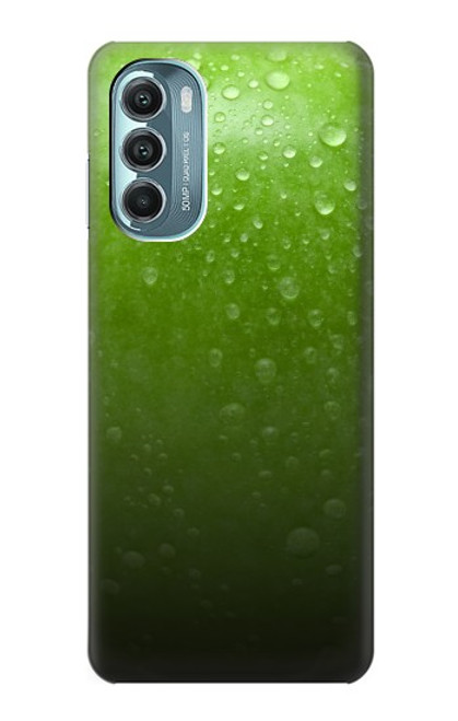 W2475 Green Apple Texture Seamless Hard Case and Leather Flip Case For Motorola Moto G Stylus 5G (2022)