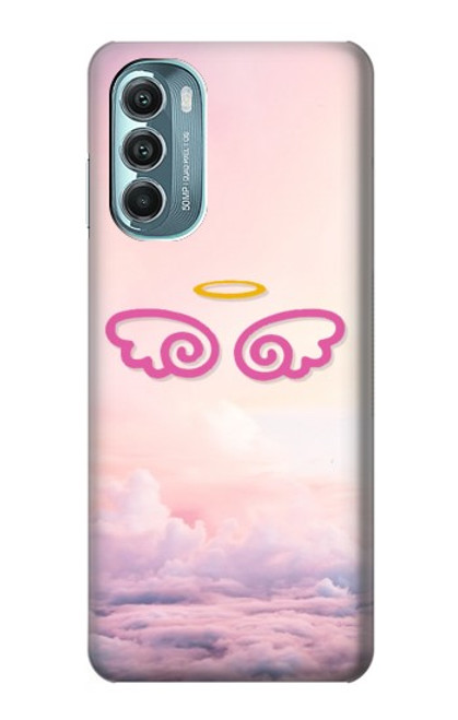 W2514 Cute Angel Wings Hard Case and Leather Flip Case For Motorola Moto G Stylus 5G (2022)