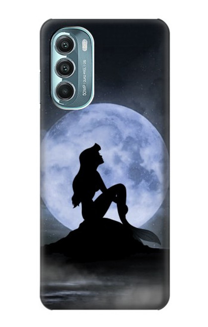 W2668 Mermaid Silhouette Moon Night Hard Case and Leather Flip Case For Motorola Moto G Stylus 5G (2022)