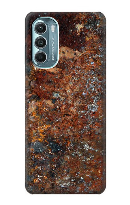 W2714 Rust Steel Texture Graphic Printed Hard Case and Leather Flip Case For Motorola Moto G Stylus 5G (2022)