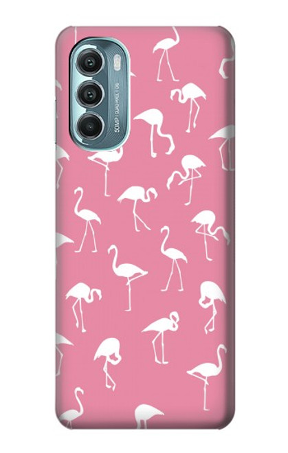 W2858 Pink Flamingo Pattern Hard Case and Leather Flip Case For Motorola Moto G Stylus 5G (2022)