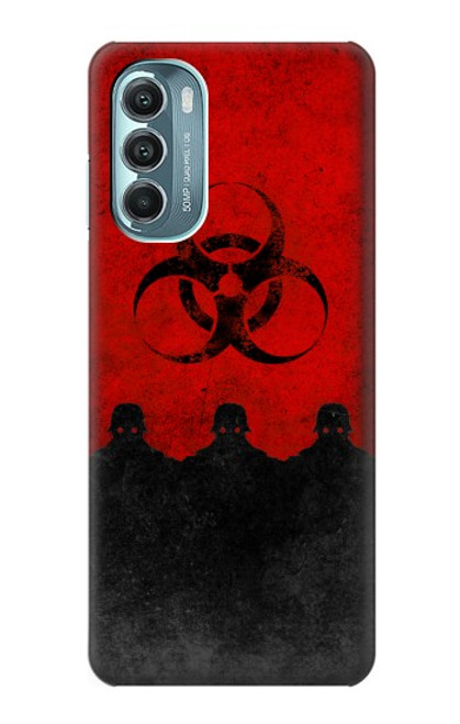 W2917 Biohazards Virus Red Alert Hard Case and Leather Flip Case For Motorola Moto G Stylus 5G (2022)