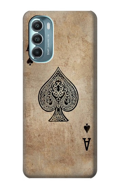 W2928 Vintage Spades Ace Card Hard Case and Leather Flip Case For Motorola Moto G Stylus 5G (2022)