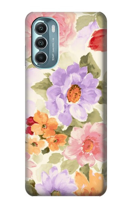 W3035 Sweet Flower Painting Hard Case and Leather Flip Case For Motorola Moto G Stylus 5G (2022)