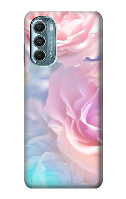 W3050 Vintage Pastel Flowers Hard Case and Leather Flip Case For Motorola Moto G Stylus 5G (2022)