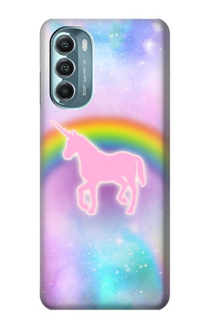 W3070 Rainbow Unicorn Pastel Sky Hard Case and Leather Flip Case For Motorola Moto G Stylus 5G (2022)