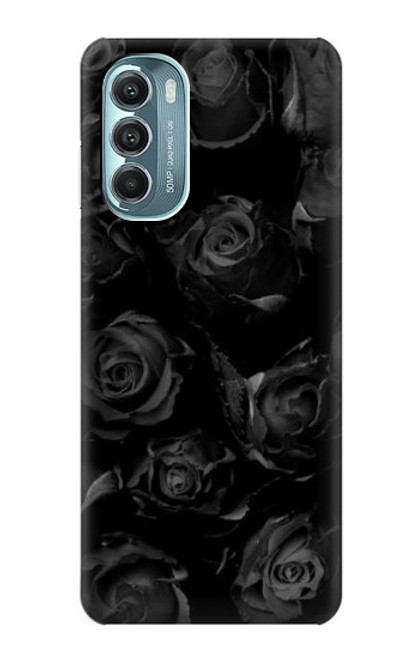 W3153 Black Roses Hard Case and Leather Flip Case For Motorola Moto G Stylus 5G (2022)