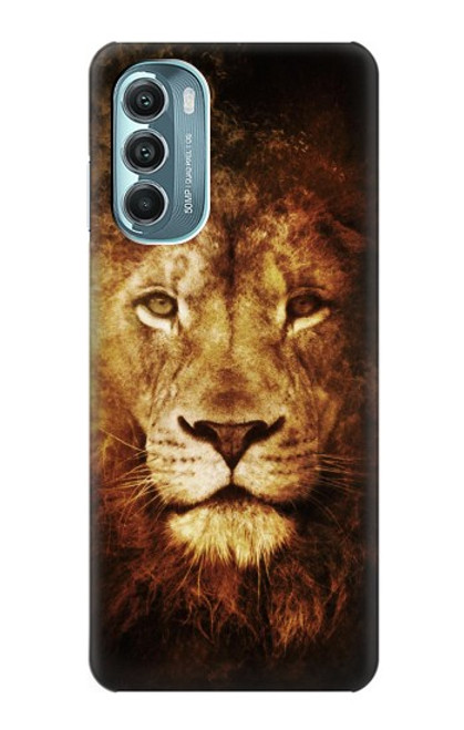 W3182 Lion Hard Case and Leather Flip Case For Motorola Moto G Stylus 5G (2022)