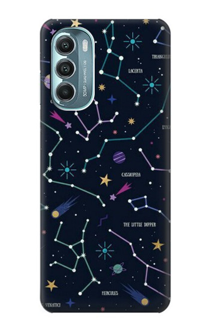 W3220 Star Map Zodiac Constellations Hard Case and Leather Flip Case For Motorola Moto G Stylus 5G (2022)