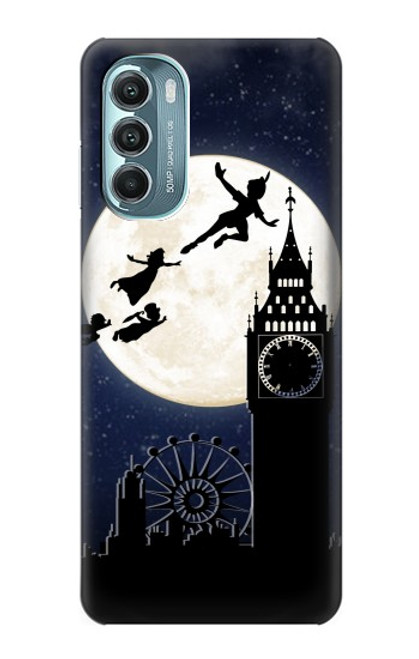 W3249 Peter Pan Fly Full Moon Night Hard Case and Leather Flip Case For Motorola Moto G Stylus 5G (2022)