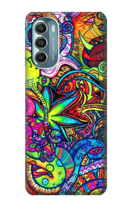 W3255 Colorful Art Pattern Hard Case and Leather Flip Case For Motorola Moto G Stylus 5G (2022)