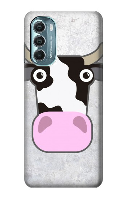 W3257 Cow Cartoon Hard Case and Leather Flip Case For Motorola Moto G Stylus 5G (2022)