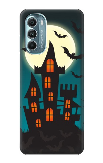 W3268 Halloween Festival Castle Hard Case and Leather Flip Case For Motorola Moto G Stylus 5G (2022)