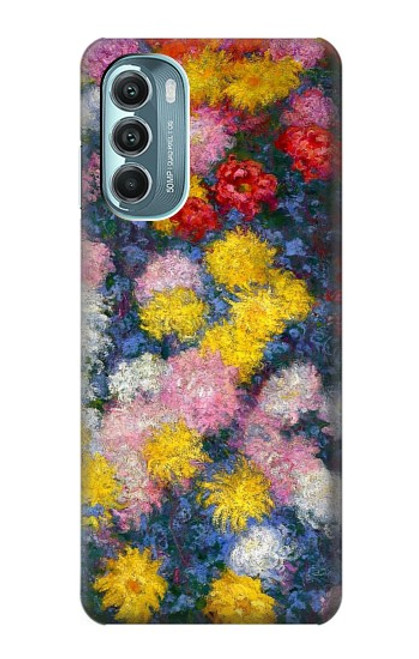 W3342 Claude Monet Chrysanthemums Hard Case and Leather Flip Case For Motorola Moto G Stylus 5G (2022)