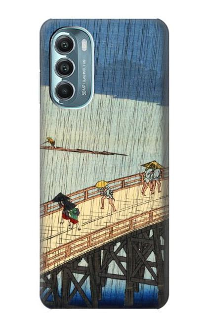 W3347 Utagawa Hiroshige Sudden shower Hard Case and Leather Flip Case For Motorola Moto G Stylus 5G (2022)