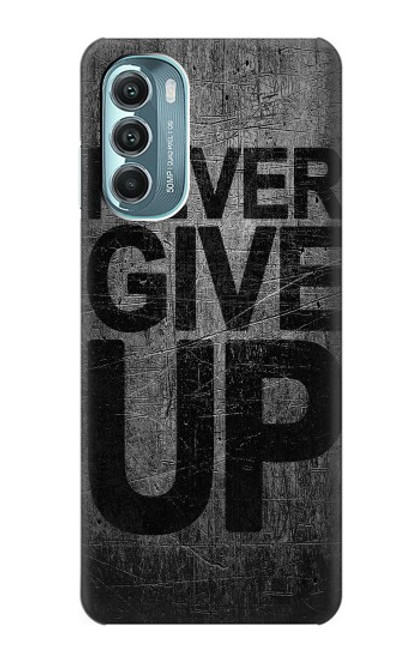 W3367 Never Give Up Hard Case and Leather Flip Case For Motorola Moto G Stylus 5G (2022)