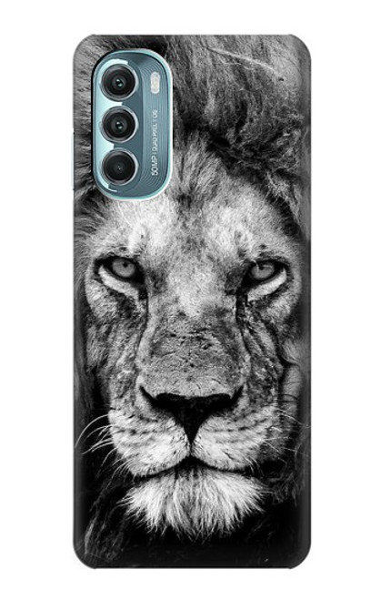 W3372 Lion Face Hard Case and Leather Flip Case For Motorola Moto G Stylus 5G (2022)