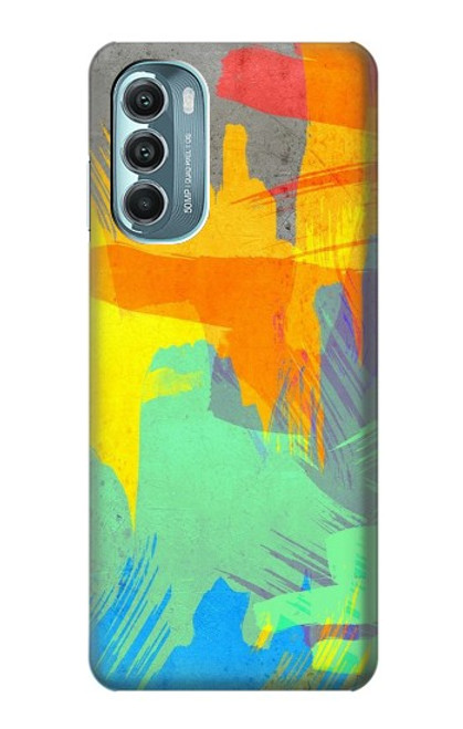 W3423 Brush Stroke Hard Case and Leather Flip Case For Motorola Moto G Stylus 5G (2022)