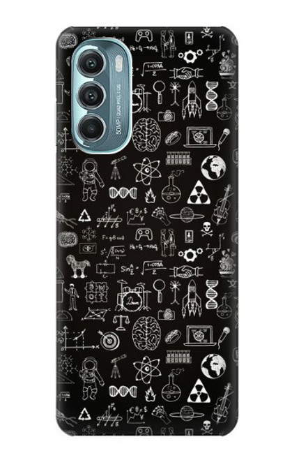 W3426 Blackboard Science Hard Case and Leather Flip Case For Motorola Moto G Stylus 5G (2022)