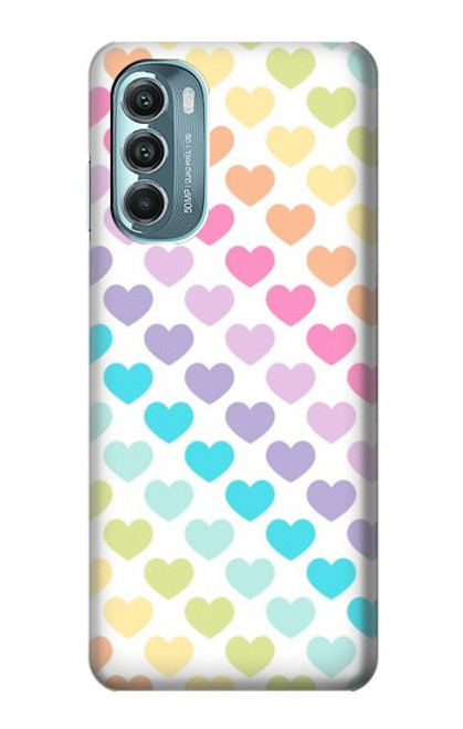 W3499 Colorful Heart Pattern Hard Case and Leather Flip Case For Motorola Moto G Stylus 5G (2022)