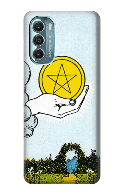 W3722 Tarot Card Ace of Pentacles Coins Hard Case and Leather Flip Case For Motorola Moto G Stylus 5G (2022)