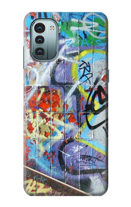 W0588 Wall Graffiti Hard Case and Leather Flip Case For Nokia G11, G21