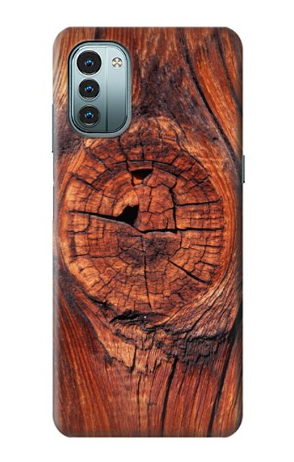 W0603 Wood Graphic Printed Hard Case and Leather Flip Case For Nokia G11, G21