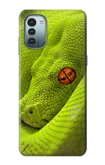 W0785 Green Snake Hard Case and Leather Flip Case For Nokia G11, G21