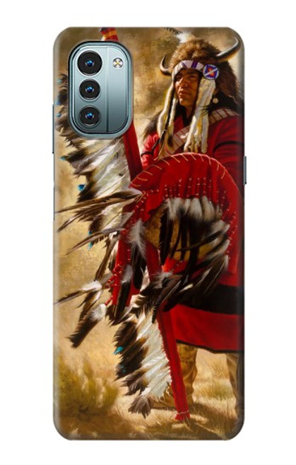 W0817 Red Indian Hard Case and Leather Flip Case For Nokia G11, G21