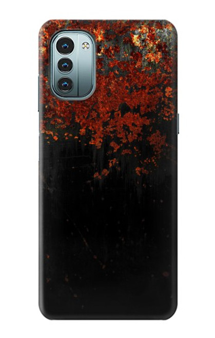 W3071 Rusted Metal Texture Graphic Hard Case and Leather Flip Case For Nokia G11, G21