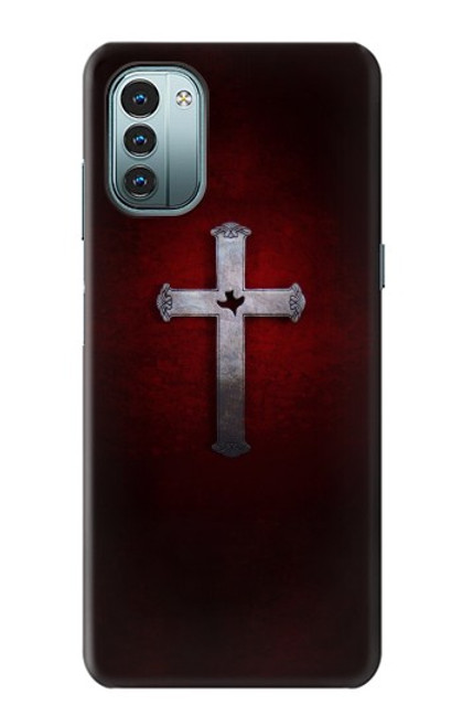 W3160 Christian Cross Hard Case and Leather Flip Case For Nokia G11, G21