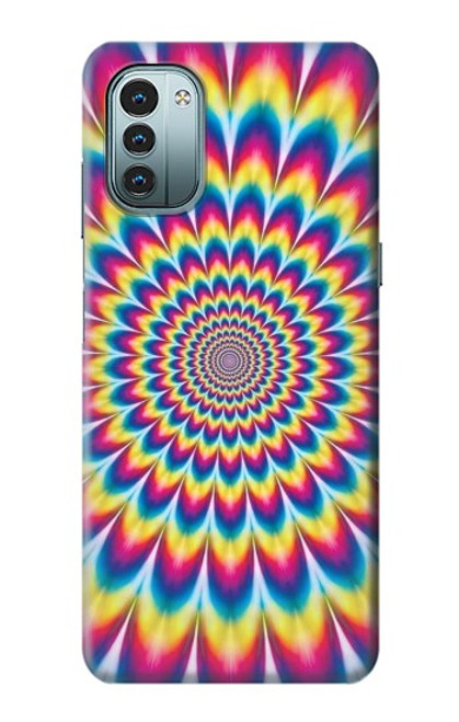 W3162 Colorful Psychedelic Hard Case and Leather Flip Case For Nokia G11, G21