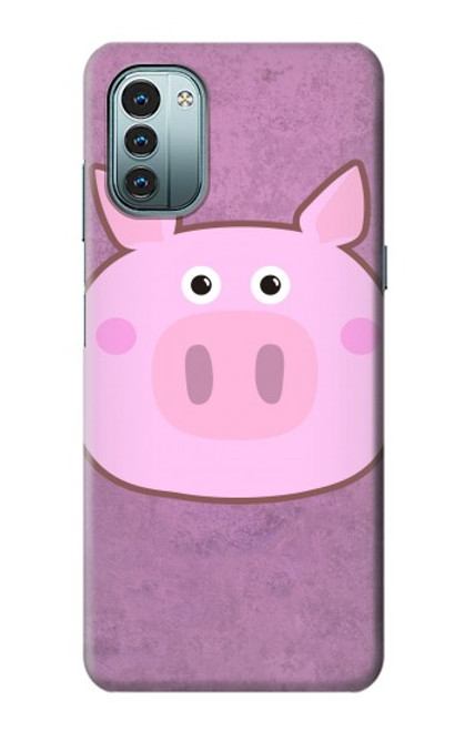 W3269 Pig Cartoon Hard Case and Leather Flip Case For Nokia G11, G21