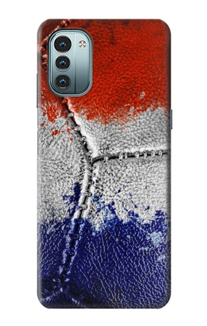 W3304 France Flag Vintage Football Graphic Hard Case and Leather Flip Case For Nokia G11, G21