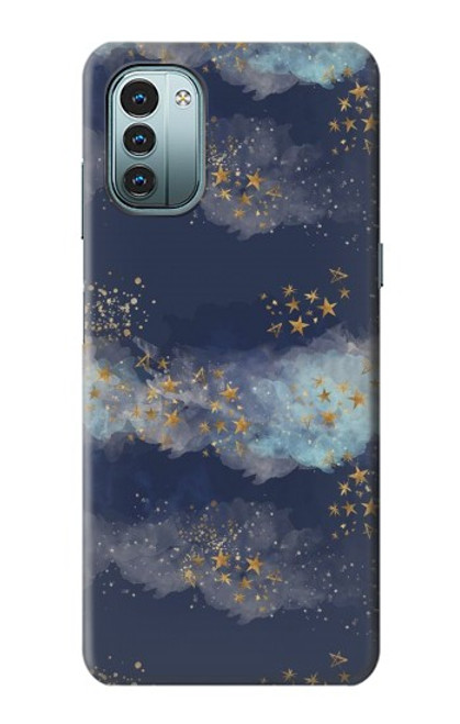 W3364 Gold Star Sky Hard Case and Leather Flip Case For Nokia G11, G21