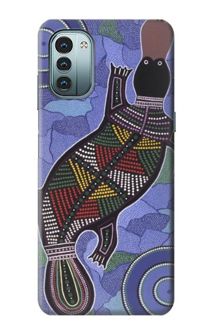 W3387 Platypus Australian Aboriginal Art Hard Case and Leather Flip Case For Nokia G11, G21