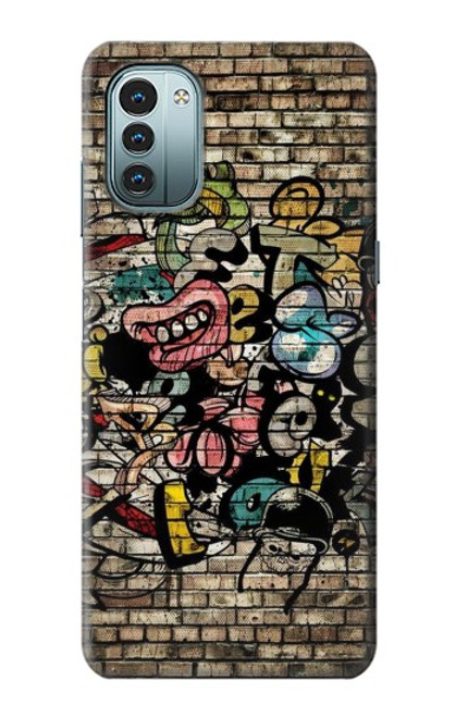 W3394 Graffiti Wall Hard Case and Leather Flip Case For Nokia G11, G21