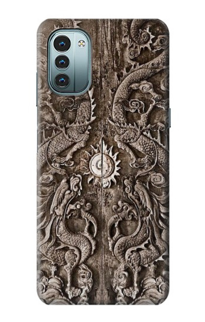 W3395 Dragon Door Hard Case and Leather Flip Case For Nokia G11, G21