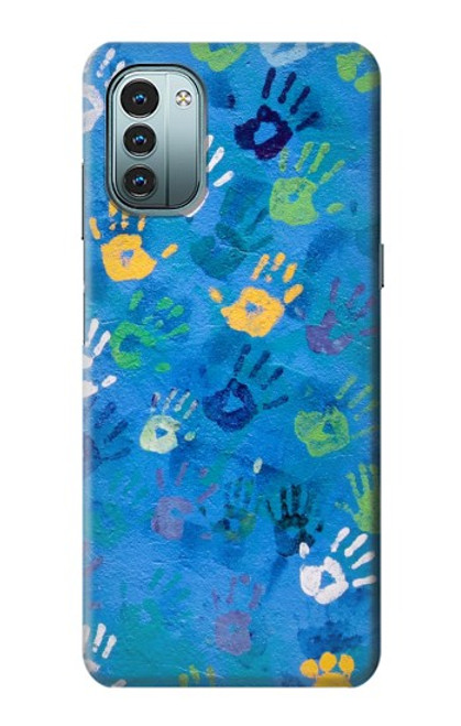 W3403 Hand Print Hard Case and Leather Flip Case For Nokia G11, G21