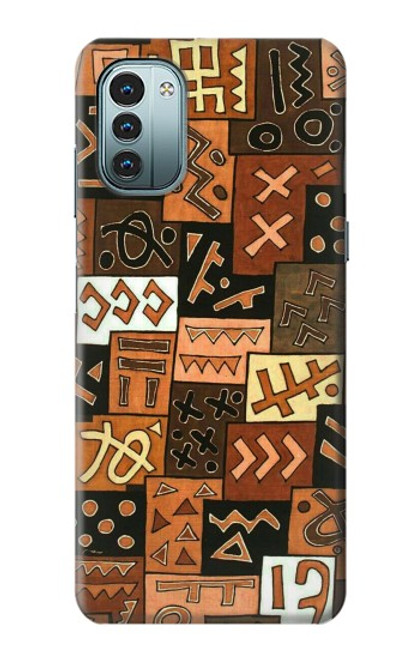 W3460 Mali Art Pattern Hard Case and Leather Flip Case For Nokia G11, G21