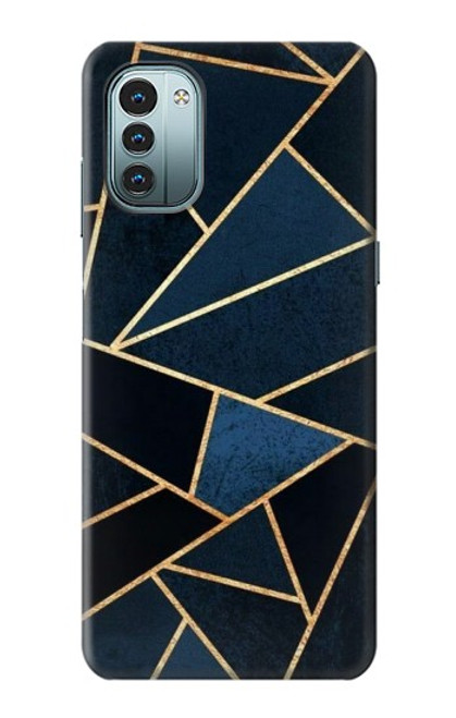 W3479 Navy Blue Graphic Art Hard Case and Leather Flip Case For Nokia G11, G21
