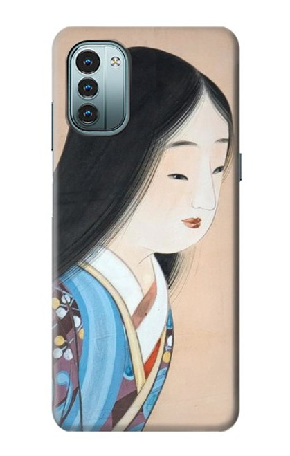 W3483 Japan Beauty Kimono Hard Case and Leather Flip Case For Nokia G11, G21