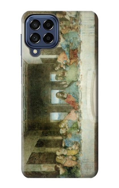 W0173 Leonardo DaVinci The Last Supper Hard Case and Leather Flip Case For Samsung Galaxy M53