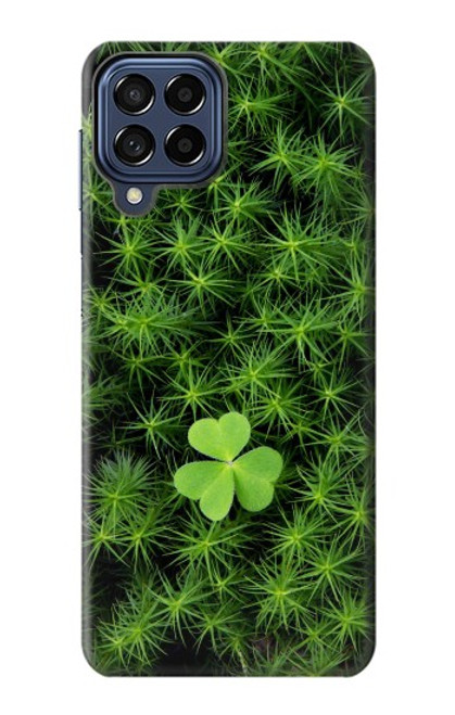 W0358 Clover Lucky Leaf Hard Case and Leather Flip Case For Samsung Galaxy M53