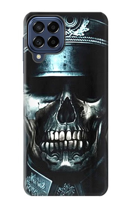 W0754 Skull Soldier Zombie Hard Case and Leather Flip Case For Samsung Galaxy M53