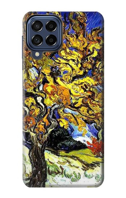 W0902 Mulberry Tree Van Gogh Hard Case and Leather Flip Case For Samsung Galaxy M53