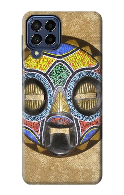 W0965 African Baluba Mask Hard Case and Leather Flip Case For Samsung Galaxy M53